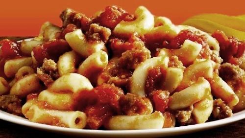 Macaroni à la viande gratiné