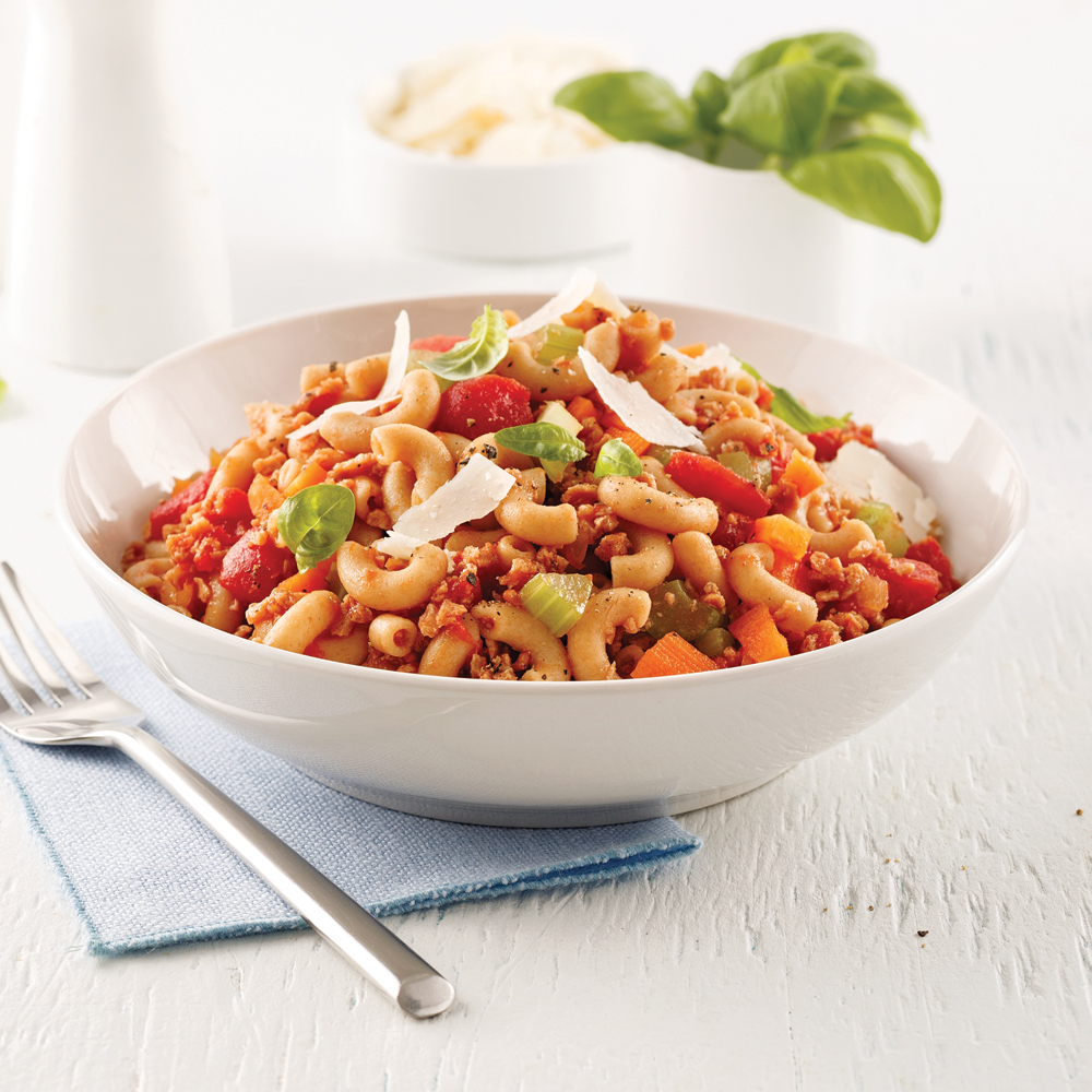 Macaroni végétarien gratiné