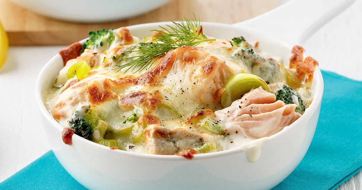 Casserole de saumon à l'aneth